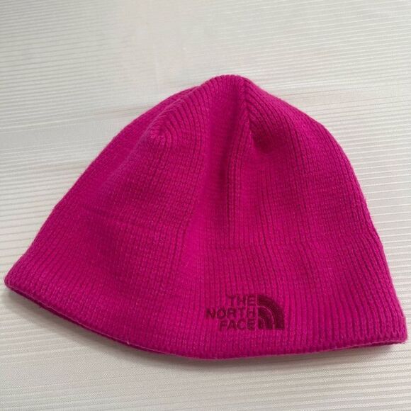The North Face Hot Pink Fuchsia Beanie Hat - Picture 1 of 4